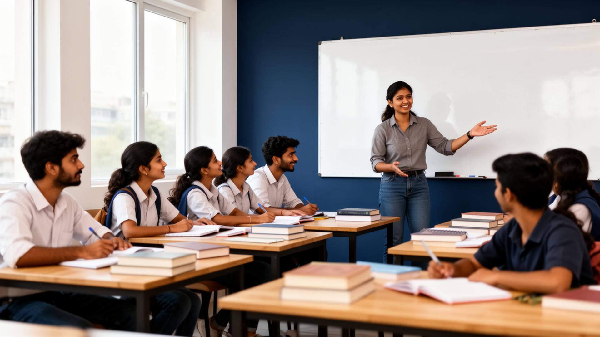 Students learning in modern A.B. Group Of Institutions classroom in Indore